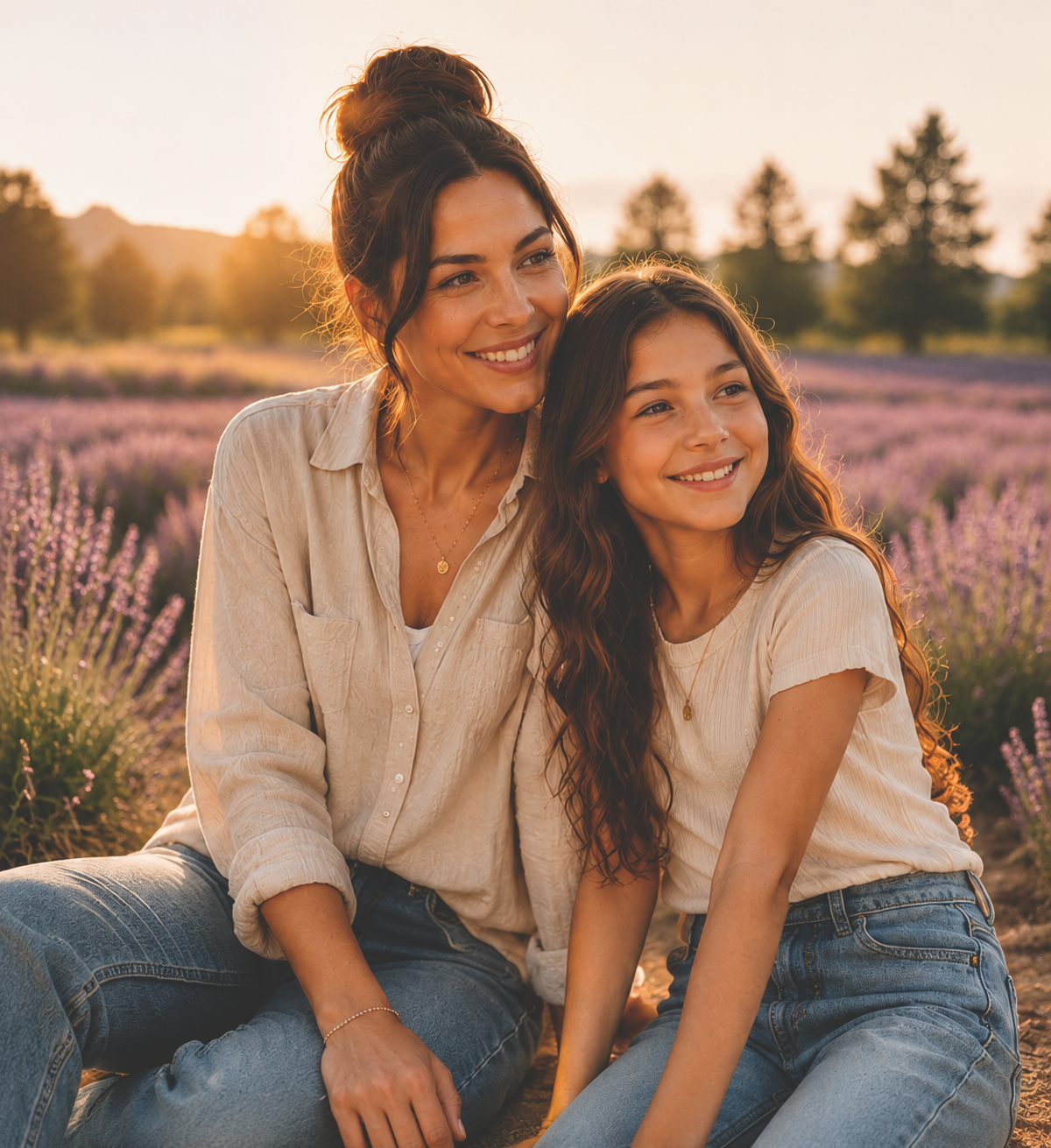 Mother and daughter — Cilia overnight vision correction